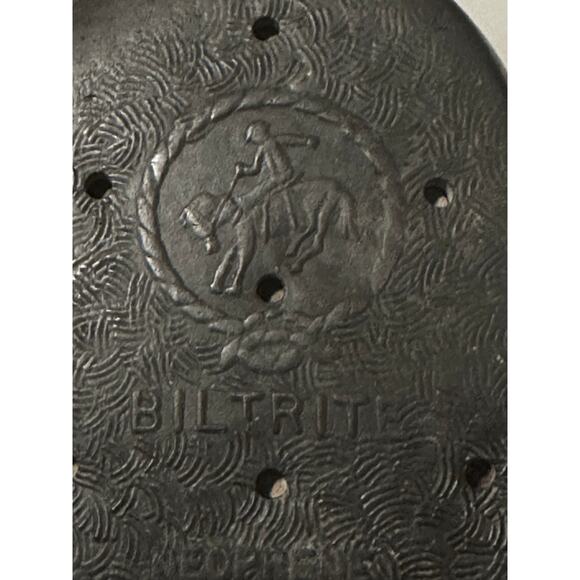 VTG Adams Biltrite Cowboy Boots Women's Leather Black Est Size 10.5 Men 9.5 - Picture 15 of 16